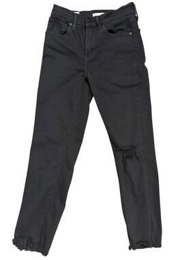 Levi’s Premium 724 Straight Crop Jeans – Black – Size 24